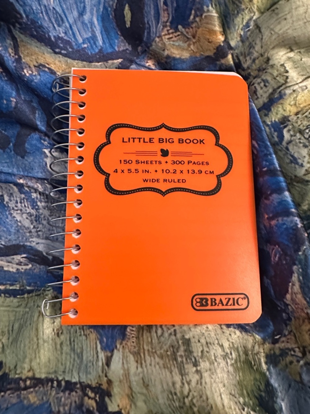 Little Big Book Wide Ruled Spiral Notebook - Orange